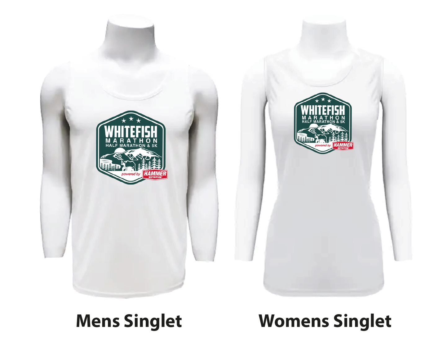 Whitefish Marathon tanks in men's and women's