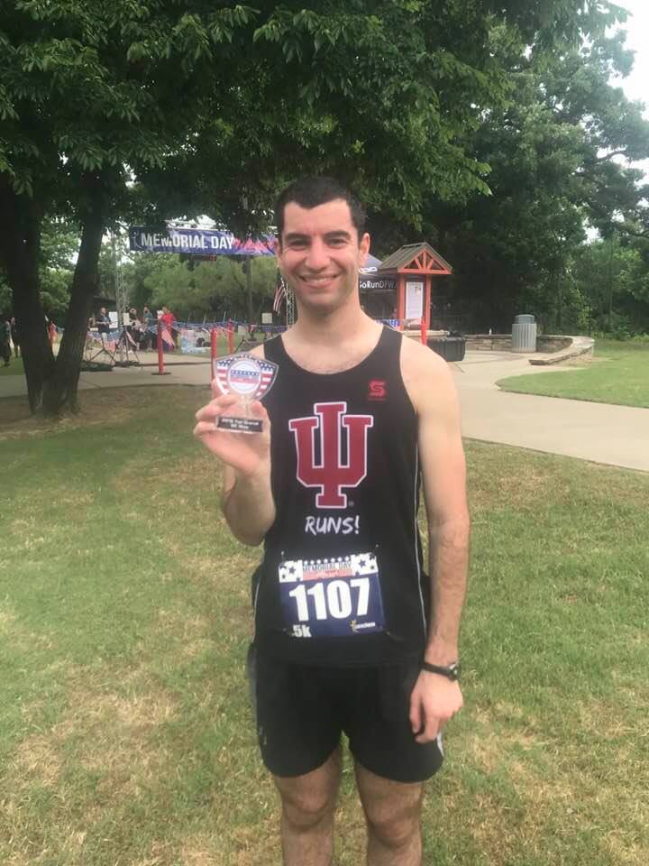 IU Runs singlet in Black - men's and women's sizes