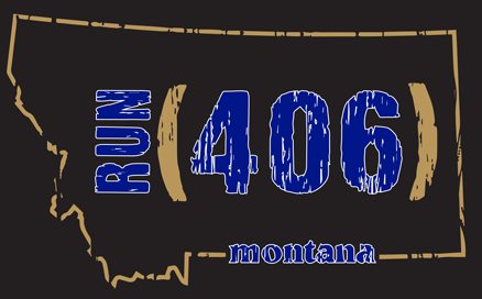 Run 406 Men's Short Sleeve Tee - Black/Blue/Gold